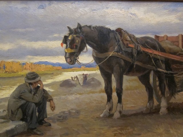 Barrocciaio sull'Arno 1942